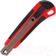 Миниатюра изображения товара Нож канцелярский Brauberg Universal / 271351 (черный/красный)