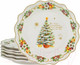Миниатюра изображения товара Набор тарелок Lenardi Новогодний 205-304 (6шт)