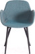 Миниатюра изображения товара Стул Tetchair Valentino металл/экокожа/ткань (бирюзовый/серый/черный)