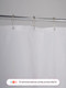 Миниатюра изображения товара Шторка-занавеска для ванны Home One Linen 180x200 / 412877 (белый)