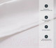 Миниатюра изображения товара Шторка-занавеска для ванны Home One Linen 180x200 / 412877 (белый)