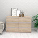 Миниатюра изображения товара Комод Кортекс-мебель Бари 120 6ш (дуб сонома/дуб сонома/белый)