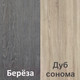 Миниатюра изображения товара Комод Кортекс-мебель Бари 160 8ш (береза/береза/дуб сонома)