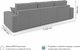 Миниатюра изображения товара Диван угловой Mio Tesoro Бриз левый (Preston 905)