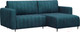 Миниатюра изображения товара Диван угловой Mebel-Ars Маркфул/Флорент (бархат сине-зеленый Star Velvet 43 Black Green)