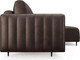 Миниатюра изображения товара Диван угловой Mebel-Ars Маркфул/Флорент (бархат серо-шоколадный Star Velvet 60 Coffee)