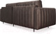 Миниатюра изображения товара Диван угловой Mebel-Ars Маркфул/Флорент (бархат серо-шоколадный Star Velvet 60 Coffee)
