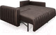 Миниатюра изображения товара Диван угловой Mebel-Ars Маркфул/Флорент (бархат серо-шоколадный Star Velvet 60 Coffee)