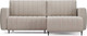 Миниатюра изображения товара Диван угловой Mebel-Ars Маркфул/Флорент (бархат бежевый Star Velvet 6 Biege)