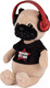 Миниатюра изображения товара Мягкая игрушка Mopsy Рокер в футболке с наушниками / MT-MRT-M007-20
