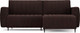 Миниатюра изображения товара Диван угловой Mebel-Ars Маркфул/Флорент (велюр шоколад НВ-178 16)