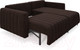 Миниатюра изображения товара Диван угловой Mebel-Ars Маркфул/Флорент (велюр молочный шоколад НВ-178 13)
