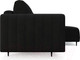 Миниатюра изображения товара Диван угловой Mebel-Ars Маркфул/Флорент (велюр черный НВ-178 17)