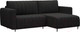 Миниатюра изображения товара Диван угловой Mebel-Ars Маркфул/Флорент (велюр черный НВ-178 17)