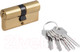 Миниатюра изображения товара Цилиндровый механизм замка Нора-М ЛУ-60 30/30 (золото)