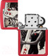 Миниатюра изображения товара Зажигалка Zippo Skull King Queen Beauty / 48624 (красный)