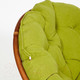 Миниатюра изображения товара Кресло-качалка Tetchair Papasan W 23/01 B с подушкой (орех/флок олива)