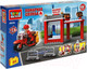 Миниатюра изображения товара Конструктор Город мастеров Пожарная станция с мотоциклистом / 35039-CG
