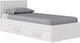 Миниатюра изображения товара Односпальная кровать Mio Tesoro Абрау с ящиками 90x200 (белый)