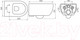 Миниатюра изображения товара Унитаз подвесной с инсталляцией Berges Ego XL Rimless / 043303 (с сиденьем и кнопкой смыва)