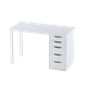 Миниатюра изображения товара Письменный стол Mio Tesoro Ингар 1/5T (белый)