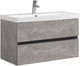 Миниатюра изображения товара Тумба под умывальник Belux Париж НП90-02 (31, бетон чикаго/светло-серый)