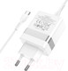 Миниатюра изображения товара Зарядное устройство сетевое Hoco N21 + кабель Type-C to Type-C (белый)