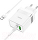 Миниатюра изображения товара Зарядное устройство сетевое Hoco N21 + кабель Type-C to Type-C (белый)