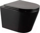 Миниатюра изображения товара Унитаз подвесной Abber Bequem AC1102MB (черный матовый)