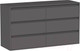 Миниатюра изображения товара Комод Интермебель Рио-4 Р-004 (графит серый)