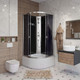 Миниатюра изображения товара Душевая кабина Niagara Eco E90/40/TN/BK 90x90x195