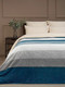 Миниатюра изображения товара Плед TexRepublic Deco Lux Полосы Фланель 150x200 / 90690 (синий)