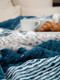 Миниатюра изображения товара Плед TexRepublic Deco Lux Полосы Фланель 200x220 / 90694 (синий)