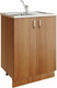 Миниатюра изображения товара Шкаф под мойку No Brand 60 ЛДСП / 504063 (дуб)