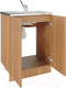 Миниатюра изображения товара Шкаф под мойку No Brand 60 ЛДСП / 504063 (дуб)