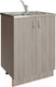 Миниатюра изображения товара Шкаф под мойку No Brand 60 ЛДСП / 535087 (шимо/ясень светлый)