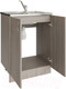 Миниатюра изображения товара Шкаф под мойку No Brand 60 ЛДСП / 535087 (шимо/ясень светлый)