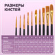 Миниатюра изображения товара Набор кистей Brauberg Синтетика / 201028 (10шт)