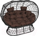 Миниатюра изображения товара Диван садовый M-Group Лежебока / 11190405 (на подставке с черным ротангом/коричневая подушка)