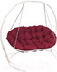 Миниатюра изображения товара Диван подвесной M-Group Мамасан / 12120102 (белый/бордовая подушка)