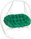 Миниатюра изображения товара Диван подвесной M-Group Мамасан / 12120104 (белый/зеленая подушка)