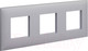 Миниатюра изображения товара Рамка для выключателей и розеток DKC Avanti 4404906 (закаленная сталь)