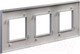 Миниатюра изображения товара Рамка для выключателей и розеток DKC Avanti 4404906 (закаленная сталь)