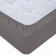 Миниатюра изображения товара Простыня Luxsonia Поплин на резинке 160x200 / Мр0040-26 (графит)