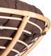 Миниатюра изображения товара Кресло садовое Tetchair Papasan Eco P115-1/SP STD c подушкой ремешками (натуральный/ткань коричневый)