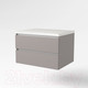 Миниатюра изображения товара Тумба под умывальник Дабер 002 / Т2.8.0.4Б (серый/белый)