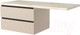 Миниатюра изображения товара Тумба под умывальник Дабер 003 / Т3.8.0.17Ч (бежевый/черный)