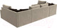 Миниатюра изображения товара Диван П-образный Лига Диванов Николь П-образный 105 / 60348 (микровельвет, бежевый)