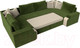 Миниатюра изображения товара Диван П-образный Лига Диванов Николь П-образный 105 / 60352 (микровельвет, зеленый)