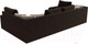 Миниатюра изображения товара Диван П-образный Лига Диванов Николь П-образный 105 / 60349 (микровельвет, коричневый)